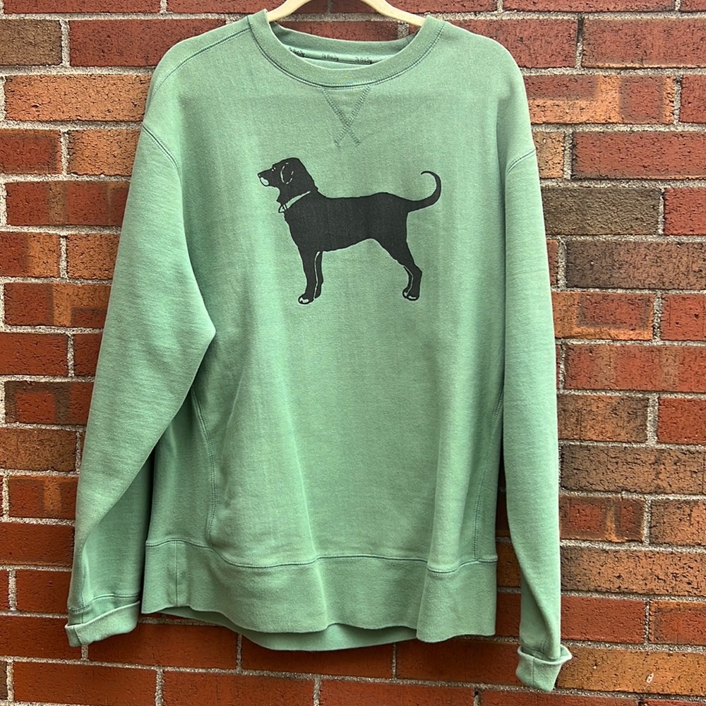 The black dog green crewneck sweatshirt